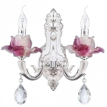 Lightstar 714624 Бра ANEMONE 2x40W E14 Silver