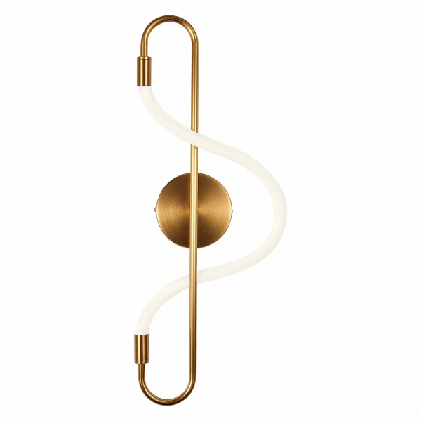 SL6102.301.10 Светильник настенный ST-Luce Латунь/Белый LED 1*10W 4000K SAGRATO