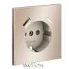 Накладка для розетки USB A+C Voltum S70 METAL Платина VLSM001010 Voltum VLSM001010