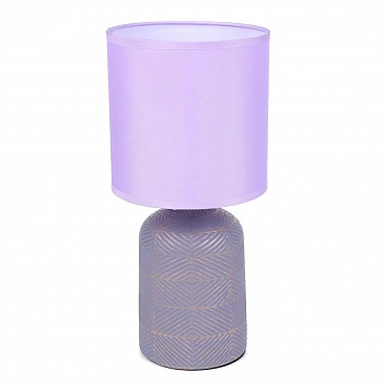 8220/1T MODERNI LN25 385 сиреневый, керамика/текстиль Настольная лампа Е27 1*60W 220V NIANA