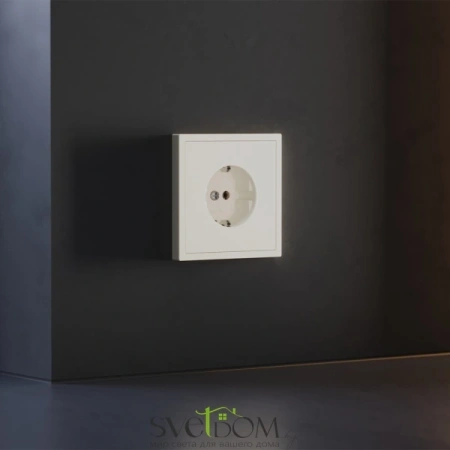 Накладка для розетки с заземлением Voltum S70 Хлопок VLS000613 Voltum VLS000613