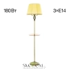 Citilux Вена CL402933T Торшер бронза со столиком и кремовым абажуром CITILUX