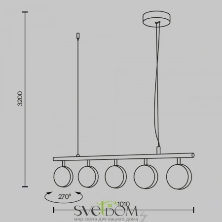 Подвесные светильники Maytoni MOD299PL-L48BS3K от Магазина Svetdom.by