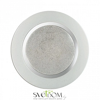 2079/DL PALE SN 068 Светильник пластик/белый/прозрачный LED 48Вт 3000-6000K D380 IP43 пульт ДУ PINOLA