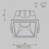 Встраиваемые светильники Maytoni DL043-01-10W3K-SQ-W от Магазина Svetdom.by