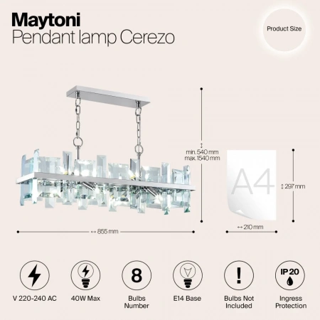 Подвесные светильники Maytoni MOD201PL-08N от Магазина Svetdom.by