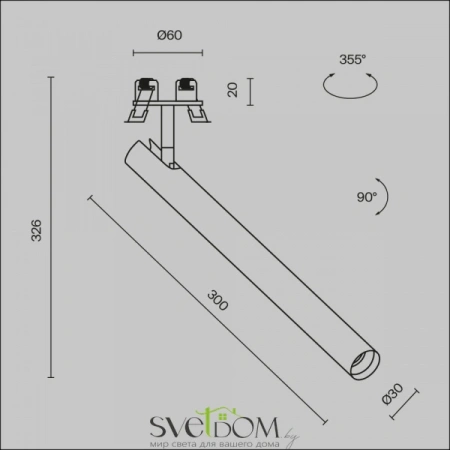 Фото Встраиваемые светильники Maytoni C141RS-L300-6W4K-W Встраиваемые светильники Maytoni C141RS-L300-6W4K-W от Магазина Svetdom.by