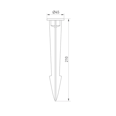 Основание для светильника ALT-SPIKE-210 (BK) Arlight 024889 Arlight