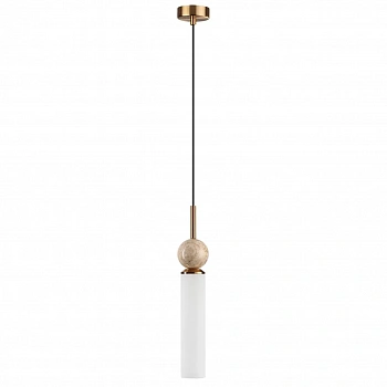 6625/1 MIDCENT ODL25 Подвесной светильник бежевый/металл/травертин IP20 1*E14 40W 220V LOLLA