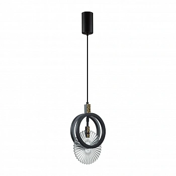 5421/17L HIGHTECH ODL_EX25 105 черный/золото/металл/стекло Подвес LED 17W 3000K 986Лм MERCURY