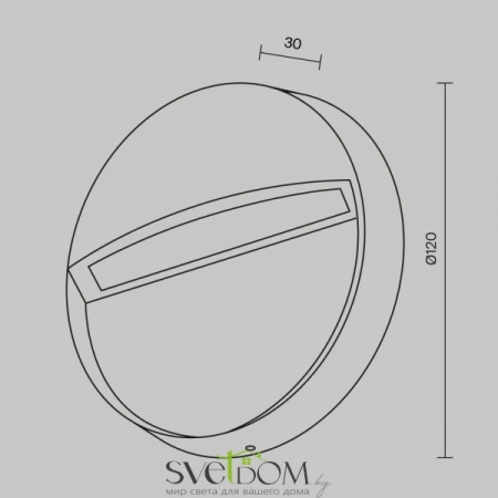 Подсветка для лестниц и ступеней O046SL-L3W3K Maytoni | Svetdom.by