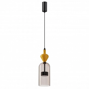 5046/12LB L-VISION ODL24 299 черный/светл.коричневый/металл/стекло/керамика Подвес LED 12W 4000К 1400Лм PALLETA