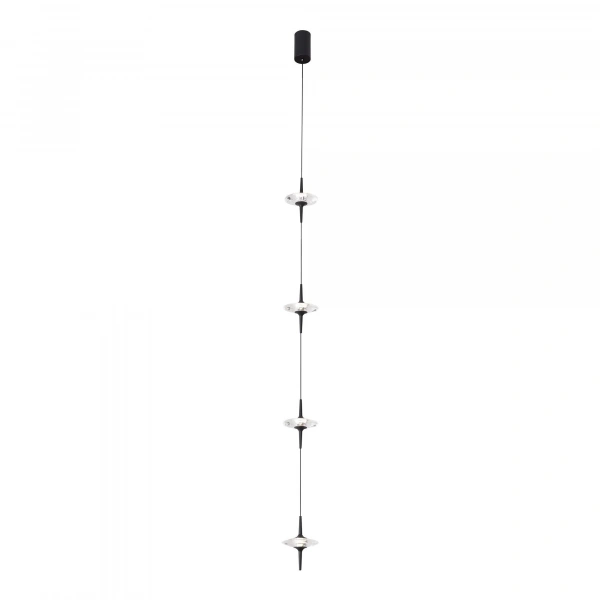 SL6231.403.04 Светильник подвесной ST-Luce Черный/Прозрачный LED 4*5W 4000K ZENITH