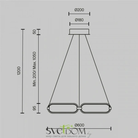 Подвесные светильники Maytoni MOD017PL-L50N от Магазина Svetdom.by