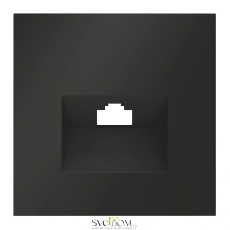 Накладка для розетки компьютерной RJ45 Voltum S70 Черный VLS001308 Voltum VLS001308
