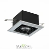 ST250.148.01 Св-к встр. Черный GU10 1*50W  L126xW126xH70 220V Без ламп Встраиваемые светильники ST LUCE