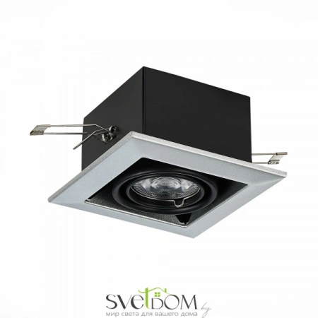 ST250.148.01 Св-к встр. Черный GU10 1*50W  L126xW126xH70 220V Без ламп Встраиваемые светильники ST LUCE