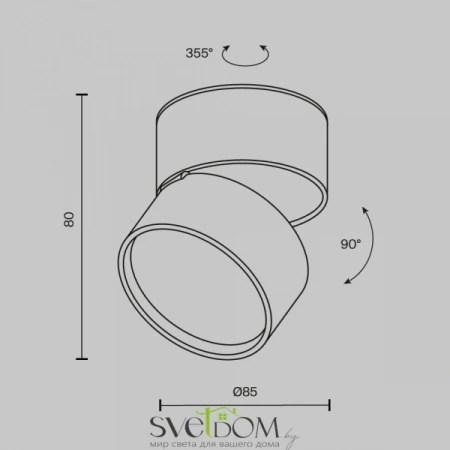 Потолочные светильники Maytoni C024CL-12W3K-W-1 от Магазина Svetdom.by