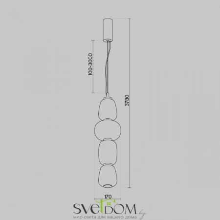 Подвесные светильники Maytoni MOD267PL-L32CH3K от Магазина Svetdom.by