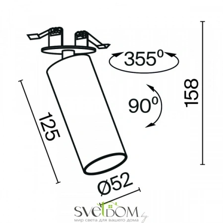 Потолочные светильники Maytoni C053CL-L12W4K-W-B от Магазина Svetdom.by