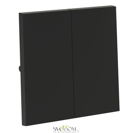Клавиша для выключателя двухклавишного Voltum S70 Черный VLS000308 Voltum VLS000308