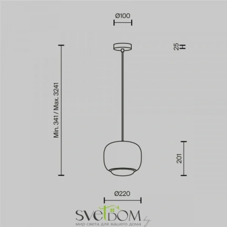 Подвесные светильники Maytoni MOD466PL-L12B3K от Магазина Svetdom.by