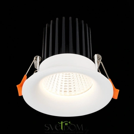 ST703.538.10 Св-к встр. Белый LED 1*10W 3000K 900Lm Ra>90 38° IP20 D85xH75 170-240V Встраиваемые светильники ST LUCE