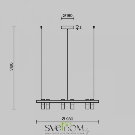 Подвесные светильники Maytoni MOD102PL-L42WK от Магазина Svetdom.by