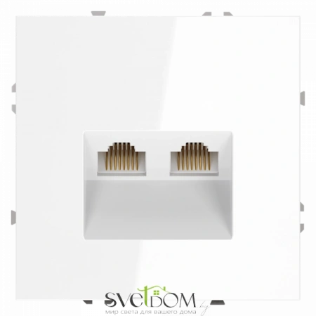 Розетка компьютерная двойная Voltum S70 VLS060201  Voltum