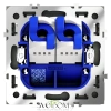 Розетка компьютерная двойная Voltum S70 VLS060206  Voltum VLS060206