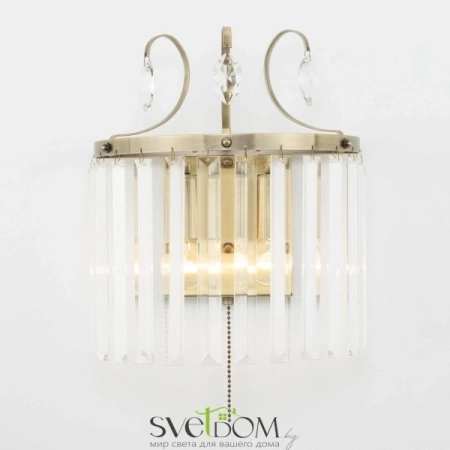 Citilux Инга CL335323 Бра хрустальное с выключателем Бронза CITILUX