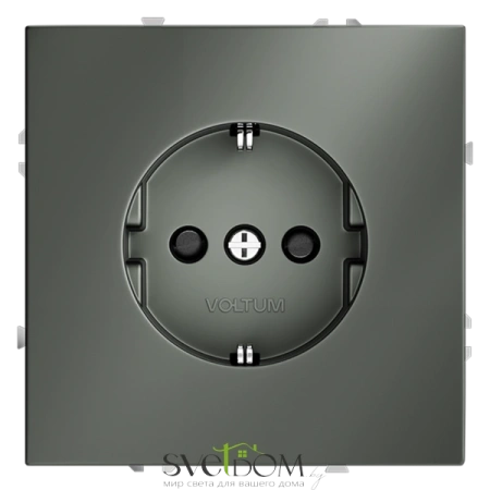 Розетки электрические с заземлением и шторками  Voltum S70 VLS040206  Voltum VLS040206