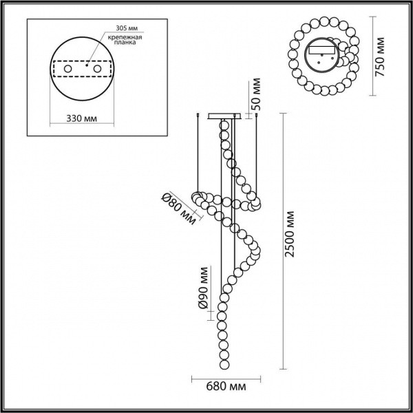 Люстры подвесные5008/132L Odeon Light | Svetdom.by