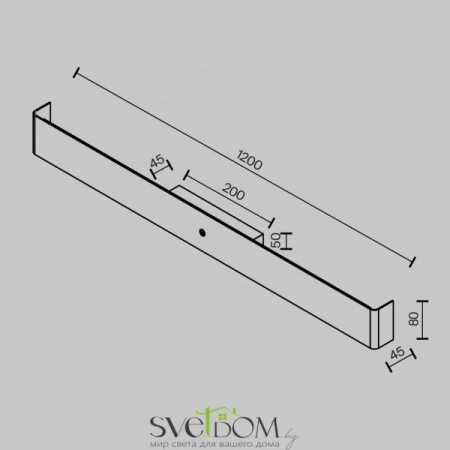 Настенные светильники MOD492WL-L20BK Maytoni | Svetdom.by