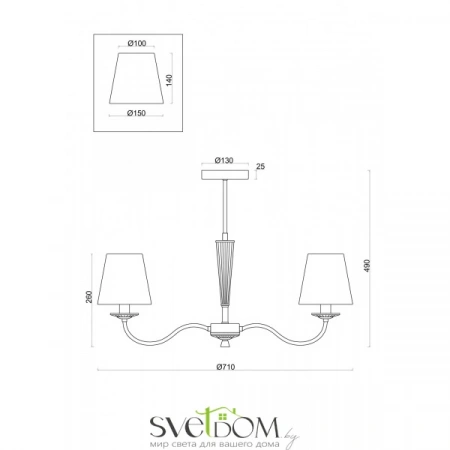 ЛюстрыFR2027PL-05BS Freya | Svetdom.by
