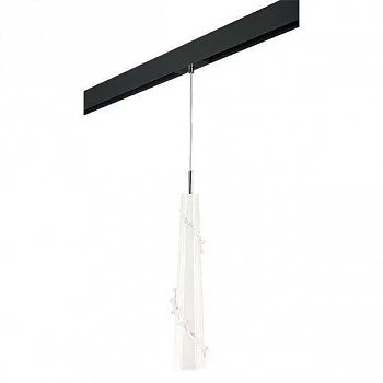 Lightstar PRO804310 Светильник д/1-фазн трека PETALO 1х40W E14 ХРОМ/БЕЛЫЙ/ЧЕРНЫЙ (804310+595007)