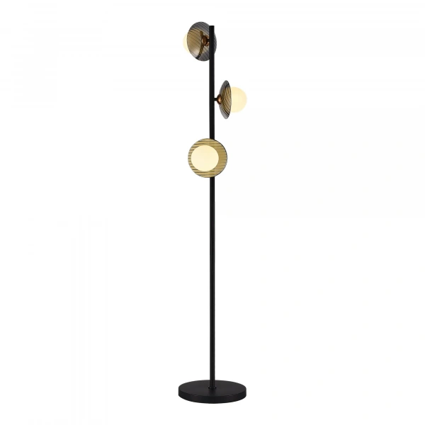SL1521.405.03 Светильник напольный ST-Luce Черный/Дымчатый, Белый G9 3*5W 4000K NOON
