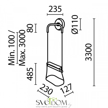 Бра MOD170WL-L8BS3K1 Maytoni | Svetdom.by