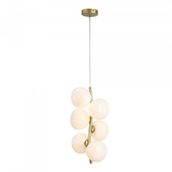 SL1519.303.06 Светильник подвесной ST-Luce Латунь/Белый G9 6*5W 4000K SWEVEN