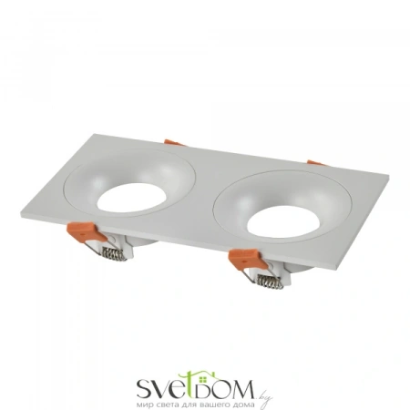 ST259.508.02 Св-к встр. Белый GU10 2*50W IP44 L100xW200xH40 -V Без ламп Встраиваемые светильники ST LUCE
