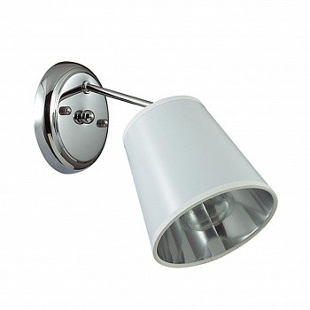 3314/1W COMFI LN17 93 хром/абажур ткань/подвески хрусталь Бра E14 40W 220V ZULIENNA