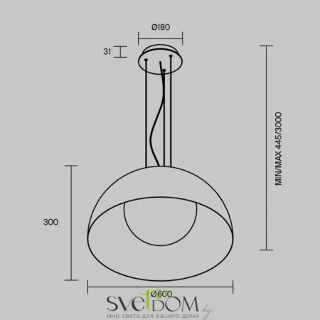 Подвесные светильники Maytoni MOD472PL-L33B3K от Магазина Svetdom.by