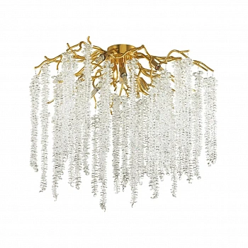 5005/8C HALL ODL23 527 золотой/прозрачный металл/хрусталь Люстра потолочная G9 8*40W BANCHE