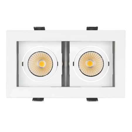 Светильник CL-KARDAN-S180x102-2x9W Warm (WH, 38 deg) Arlight 024127 Arlight