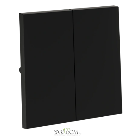 Клавиша для выключателя двухклавишного Voltum S70 Черный VLS000308 Voltum VLS000308
