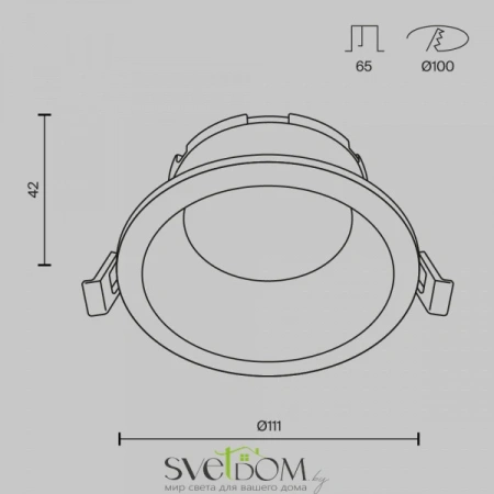 Встраиваемые светильники Maytoni DL126-GX53-WB от Магазина Svetdom.by