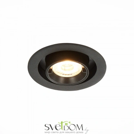 ST702.338.12 Св-к встр. Черный LED 1*12W 3000K 900Lm Ra80 24° IP20 D90xH92 180-240V Встраиваемые светильники ST LUCE