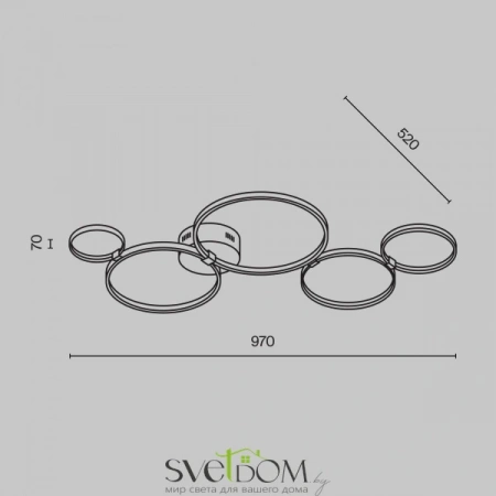 Потолочные светильники Maytoni MOD448CL-L40WK от Магазина Svetdom.by