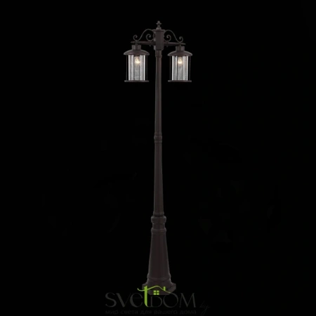 SL080.425.02 Светильник уличный наземный ST-Luce Темный кофе/Прозрачный, Темный кофе E27 2*100W LASTERO ST LUCE