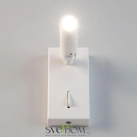Citilux Декарт CL704350 LED Светильник поворотный с выключателем Белый CITILUX